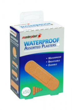 Plasters 50pc Waterproof/Ass